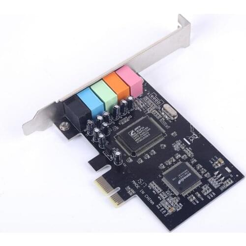 PCIE sound card 5.1 Desktop Computer Built-in Independent PCI-E8738 Stereo 6-channel Compatible with DirectSound 3D and EAX