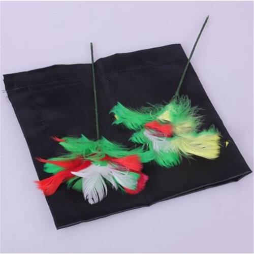 1 set Handkerchief to Two Flowers Magic Trick Handkerchief Appearing Flowers magic props Stage Magic gimmick comedy magician
