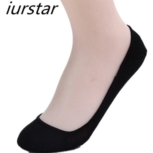 1 Pair Hot Summer Women Cotton Sock Slippers Silicone non-slip socks Invisible Liner No Show ankle boat socks girl love