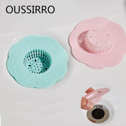 2020 Hot Sale Rushed Ralo Banheiro 2pcs/pack Carving Flower Shape Drain Filter For Kitchen Bathroom Shower Stopper Bath Drainer