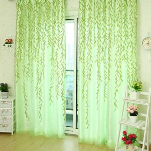 2020 Fashion Home Textile Tree Willow Curtains Blinds Voile Tulle Room Curtain Sheer Panel Drapes for bedroom living room