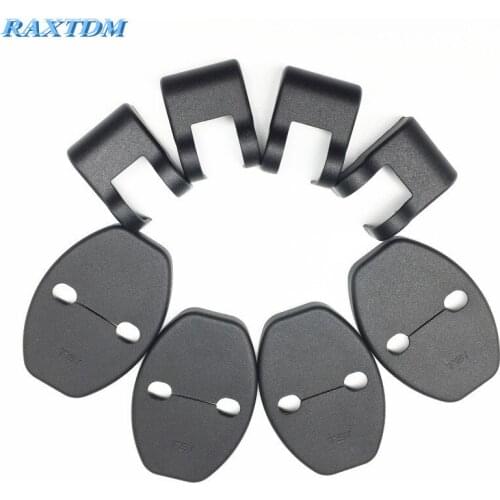 4Pcs Car Door Lock Protector Cover+4Pcs Door Check Arm Protection Cover For VW Volkswagen Polo Tiguan Passat B5 B6 B7 CC TSI