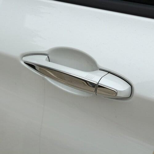 8pcs Stainless steel For BMW X5 2014-2017 X6 2015-2017 Outside door Handle sticker