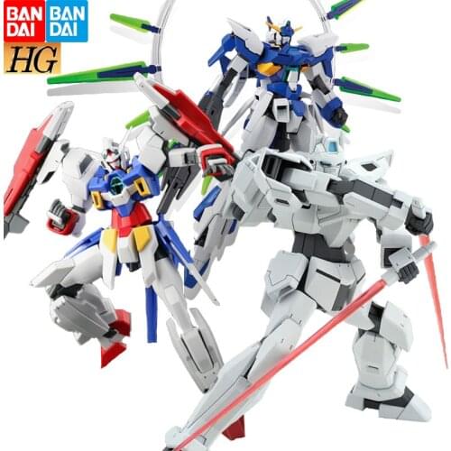 Bandai Original Assembly Model HG AGE123 FX Pirate White Wolf Magnum Aggejes Guransha Gundam Action Figure Kids Toy Gift