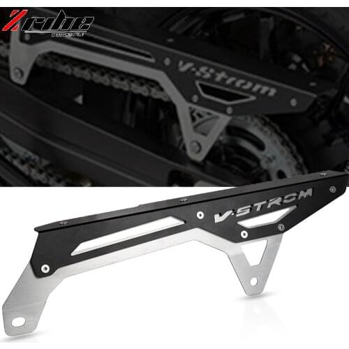 Black/Silver Rear Chain Guard Cover Protector For SUZUKI V-Strom DL 1050 XT 1050A 1050XT VStrom DL1050 DL1050XT 2019 2020 2021