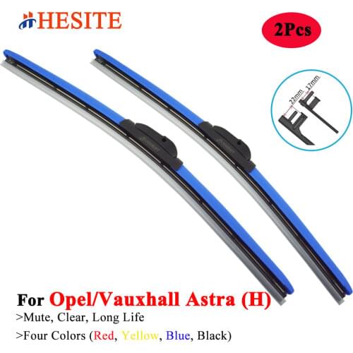 HESITE Colorful Wipers For Vauxhall Astra F G H J K Coupe Code 16 24 82 2008 2010 2012 2015 Accessories Windshield Wiper Blades
