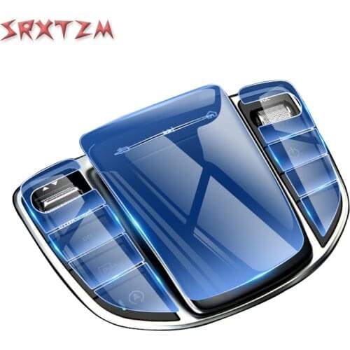 For Mercedes Benz E Class W213 C Class W205 GLC X253 Car Center Console Media Button Mouse Sticker Protector Film