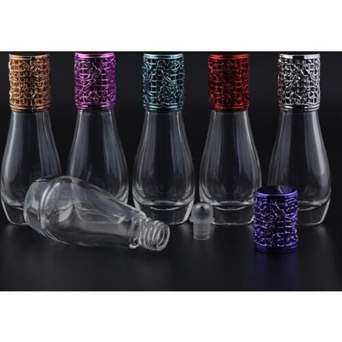 50pcs/lot 12ml Aromatherapy Essential Oil Roller Bottles Refillable Bottles 12cc Glass Roll on Bottles with Metal Ball