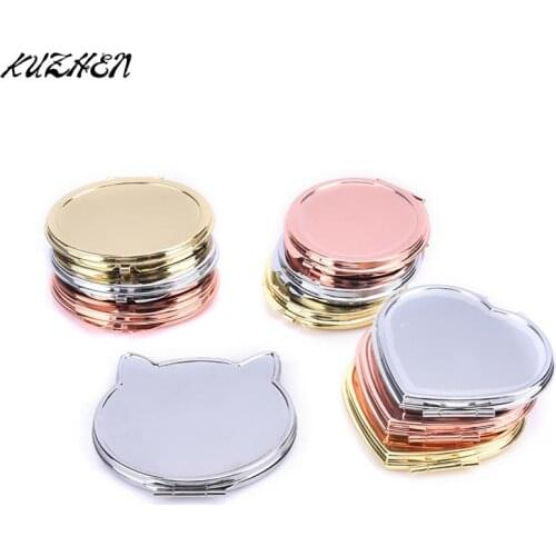 Compact Makeup Mirror Cosmetic Magnifying Round Pocket Make Up Mirror for Purse Travel Bag Home Office Mirror