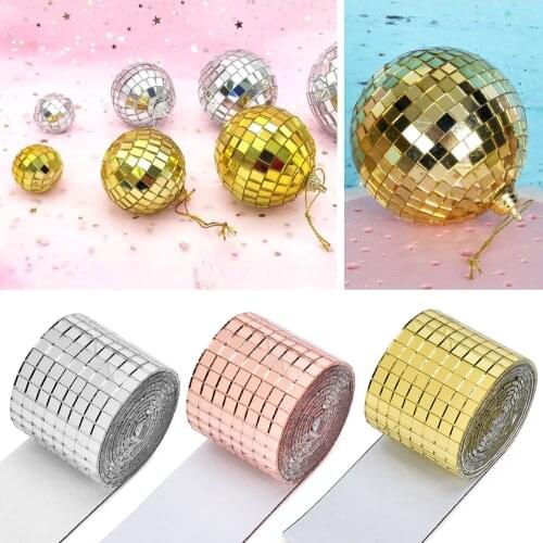 Creative Self-adhesive Mosaic Wall Stickers Square Glass Mirror Mosaic Tiles Waterproof Anti-corrosion Wall Stickers Home Decor