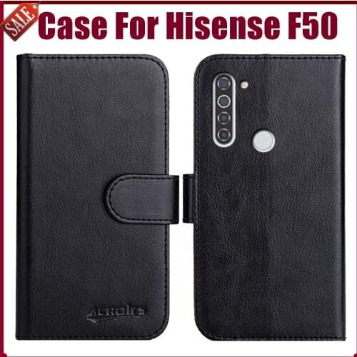 Hot! Hisense F50 Case 6.52" Fashion 6 Colors Flip Soft Leather Wallet Protective Cover For Hisense F50 Case Phone Bag