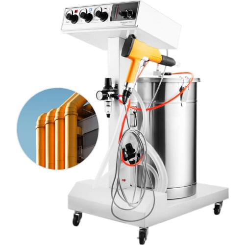 Coating Machine Electrostatic Spray Powder Coating Machine 50W 45L Electrostatic Powder Coating System Spraying Gun Paint WX101