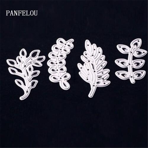 PANFELOU Metal craft Wheat leaves paper die cutting dies for Scrapbooking/DIY Easter wedding Halloween cards