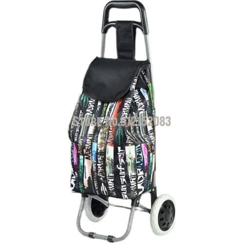 Ultra-light, Compact, Portable, Foldable Hand-push-trolley Trailer, Home Climbing Shopping Cart, Shopping Cart, Small Cart For T
