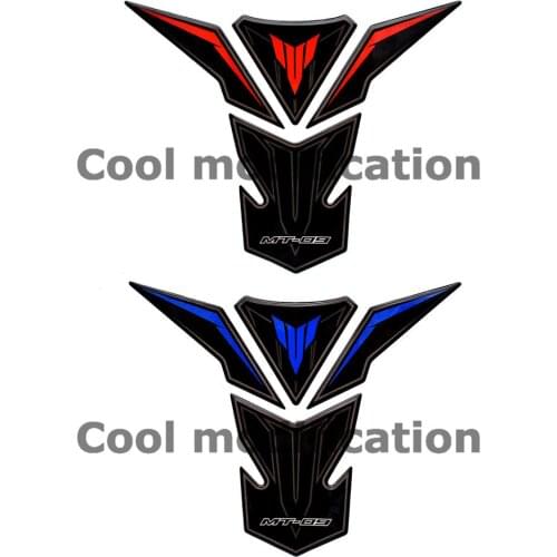 Motorcycle Gas Tank Pad Protector Stickers For Yamaha MT-09 MT 09 2013 2014 2015 Year 3D Resin Waterproof Protected Decals Case