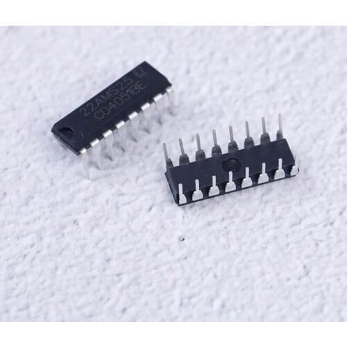 New CD4051BE HCF CD4051 Analog Switch with Eight Options DIP-16 10Pcs