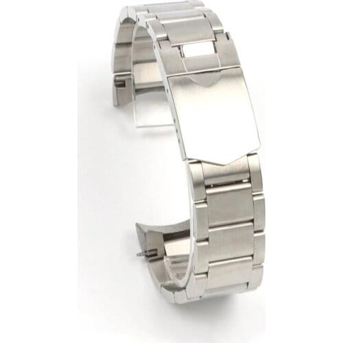 22mm Solid Stainless Steel Watchband For Tudor Black Bay 79230 79730 Heritage Chrono Watch Strap Wrist Bracelet Logo On No Rivet