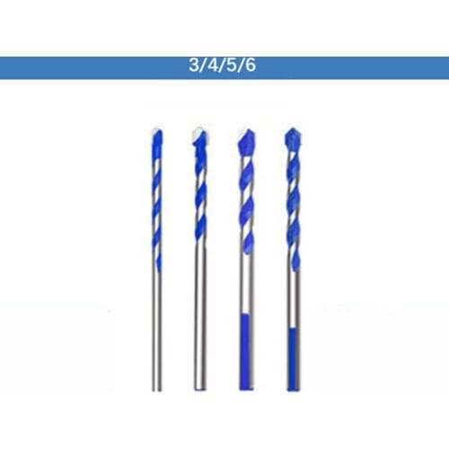 4pcs 3mm 4mm 5mm 6mm Multi-functional Glass Drill Bit Triangle Drill Bits For Ceramic Tile Concrete Glass Marble DB02059