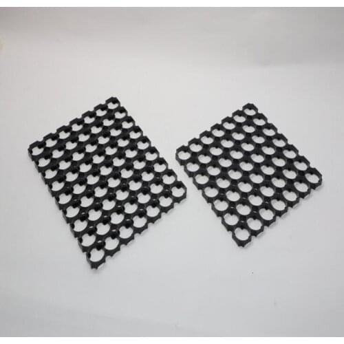 500pcs/lot 7*7 7*8 7*9 7*10 21700 Battery Holder Bracket Cell Safety Anti Vibration Black Plastic Brackets For 21700 Batteries