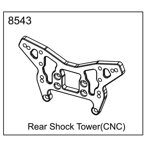 ZD racing EX07 accessories super sports car 1/7 original accessories 8543 Rear hydraulic bracket
