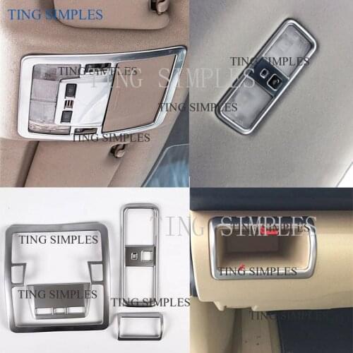 For Toyota Camry XV50 2012 2013 2014 2015 2016 2017 accessories ABS chrome car front head roof reading lamp light cover trim