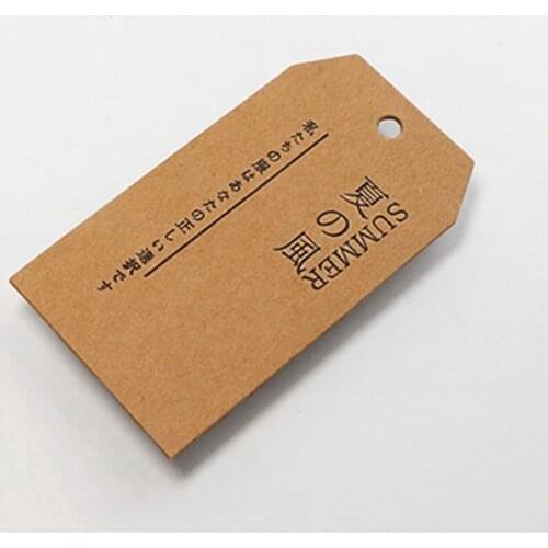 ZeQi 350gsm craft paper tag garment tags for clothes labels paper tag custom tag logo price tags