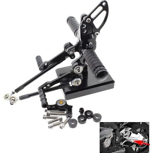 CNC Del Motociclo Pedane Regolabili Posteriori Set Spina Del Piede For Ducati STREETFIGHTER 848 1100 Parti Del Motociclo