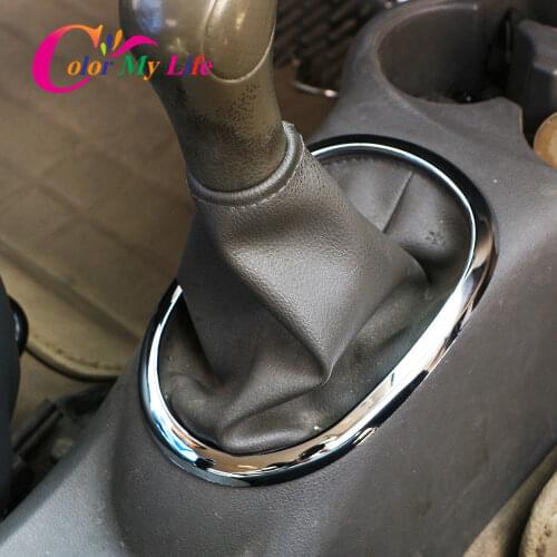 Color My Life Car Chrome Gear Shift Knob Sticker Panel Frame Trim Cover Sticker for Nissan Sunny 2011 - 2016 Accessories
