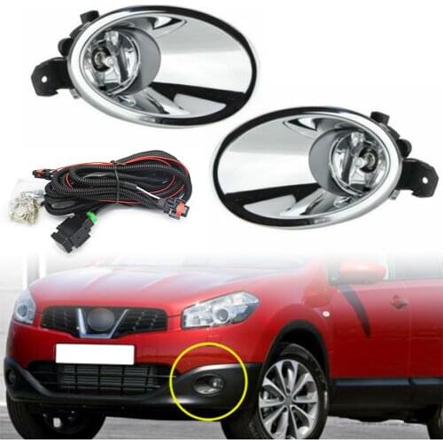 For 2011 2012 2013 Nissan Qashqai / Dulias Front Bumper Fog Light w/Bulb Switch