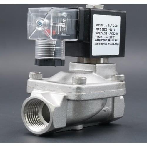 Valve,Solenoid Valve, water valve, N.C High temperature valve, Stainless steel high pressure Pilot Diaphragm,110V 220V 12V 24V