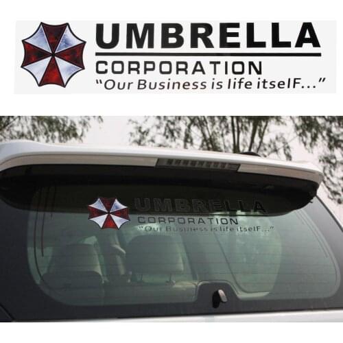 1Pcs Umbrella Corporation Car Front/Rear Windshield Decal Auto Window Sticker Vinyl Car Decals Stickers Car Styling Accessories