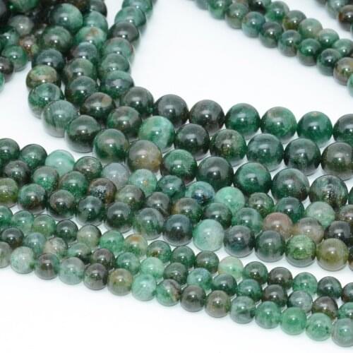 Natural Fuchsite / Chrome Mica / Green Muscovite Loose Round Beads 8mm,10mm - Simple Quality