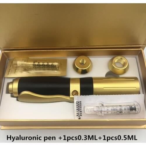 New High Pressure Hyaluronic Pen 2 in 1 hyaluron Pen For Tattoo Tip hyaluron gun 0.3ml &0.5ml head