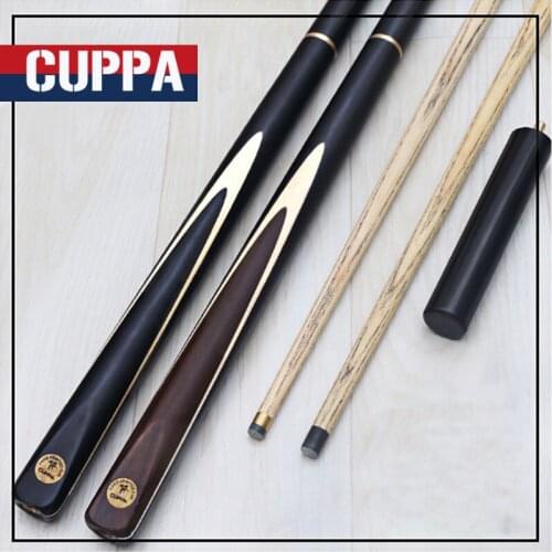 New Cuppa 3/4 Snooker Cues Case Set 9.8mm/11.5mm Tips Black Brown Handles China 2017