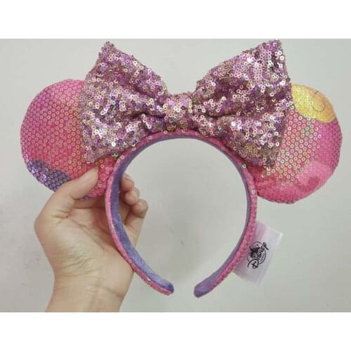 2021 New Year Shanghai Sequined Minnie Mouse Ear Headband