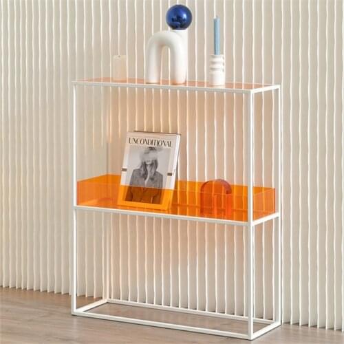 Nordic Simple Multi-layer Iron Art Rack Acrylic Display Rack Living Room Creative Storage Rack Display Rack Shower Rack