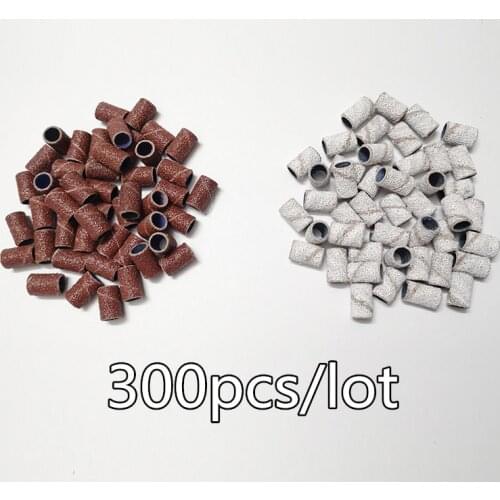 Zebra Sanding Bands For Manicure Pedicure Replaceable Sanding Cap Milling Polishing Files Callus Feet Care Nail Drill Bits Tools