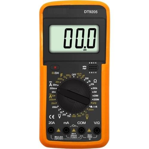 High precision automatic electrician universal meter dt9205a + intelligent anti burning household maintenance wire
