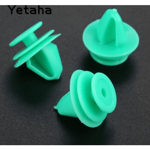 Yetaha 50pcs Nylon Car Door Fixed Fastener For Mercedes Benz Peugeot 207 307 206 12mm Hole Retaining Clip Rivets Universal