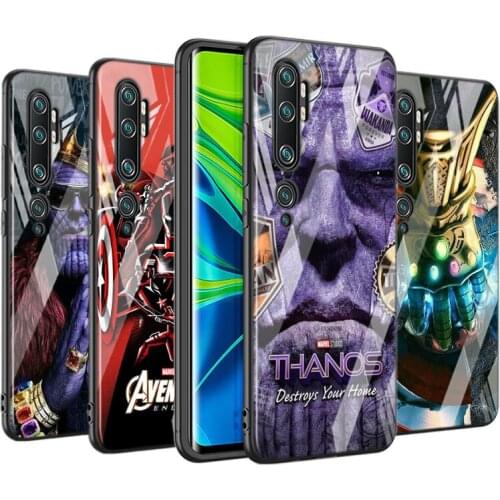 Tempered Glass Cover Marvel Thanos Infinity Gauntlet For Xiaomi Mi 11 11i 10T CC9E 9T Note 10 Ultra Pro Lite 5G Phone Case
