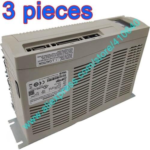 3 Sets TECO 3 KW Servo Motor Drive JSDA-75A3 Shorter Positioning Setting Time with High Resolution Encoder and Auto Motor Rec