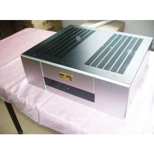 430*140*368MM Imitation Gawain amplifier chassis After the amp chassis Iron aluminum chassis Amplifier case Enclosure Box DIY