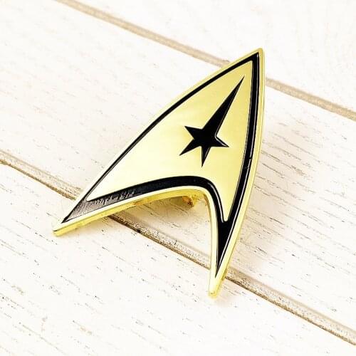 Star Trek Command Discovery Badge Starfleet Enlisted Enamel Brooch Pins Metal Alloy Fashion Jewelry Lapel Pins Accessories