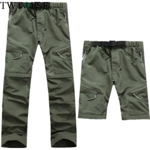 TWTOPSE Quick Dry Removable Cycling Pants 2 in 1 Men Women Outdoor Sport Trousers MTB Bike Bicycle Hiking Climbing Downhill Pant