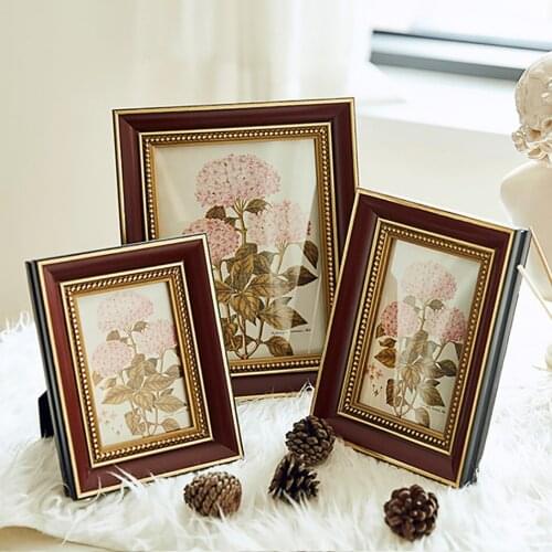 Classic Style Wooden Frame For Room Tabletop Photo Display,Memory Picture Frame For Wedding Decoration,Mounted Wall Decorative