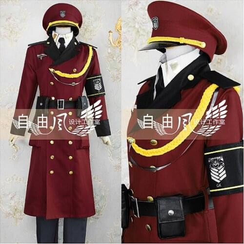 [Customized] Game Girls Frontline Commander Military Uniform With Hat Unisex Cosplay Costume Halloween Free Shipping 2020 New