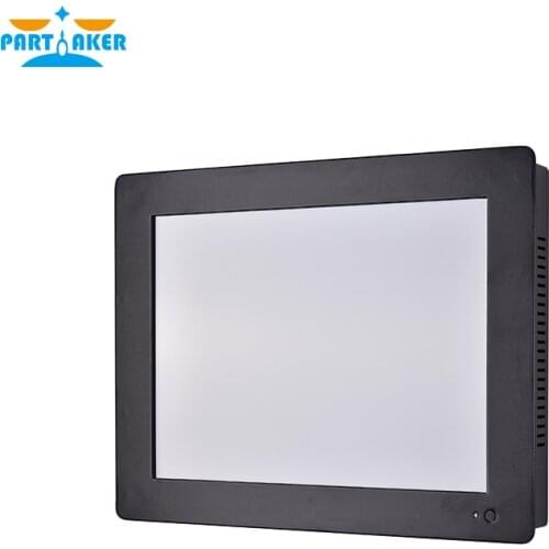 Intel Celeron 3855u Industrial All In One Computer 5 Wire Touch Screen With Fan Partaker Z8 4G RAM 64G SSD