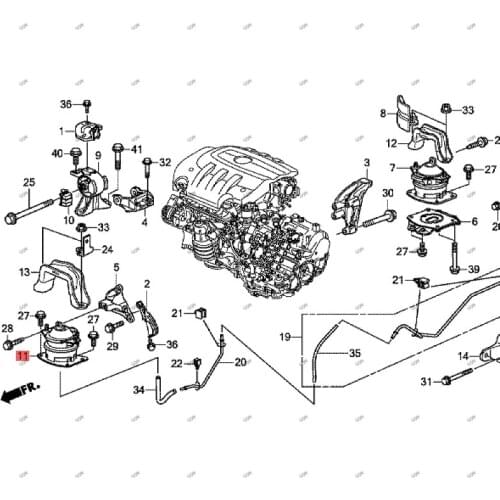Car Engine bracket glue Torsion bar Engine control lever Gearbox Foot Glue hon daa cur aEngine Mounting Glue