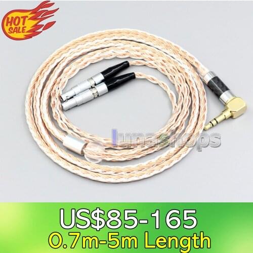 LN006710 XLR 4.4mm 2.5mm 16 Core Silver Plated OCC Mixed Earphone Cable For Ultrasone Veritas Jubilee 25E 15 Edition ED 8EX ED15