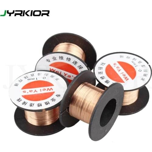 Jyrkior 0.1mm Polyurethane Enameled Wire Copper Wire For Phone BGA Repair